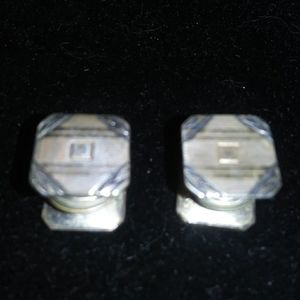 Art Deco Sterling Snap Links